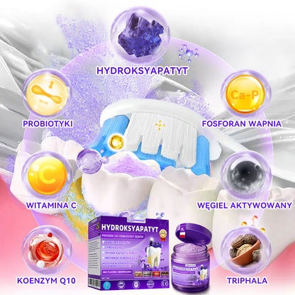 Proszek do regeneracji i naprawy zębów 𝐷𝑜𝒓𝒎𝒐𝒓𝑛𝑎® z hydroksyapatytem 🦷 (skutecznie naprawia ubytki zębów, problemy z dziąsłami, nadwrażliwość zębów, owrzodzenia jamy ustnej i żółknięcie zębów, kompleksowo poprawiając zdrowie jamy ustnej) 🍀