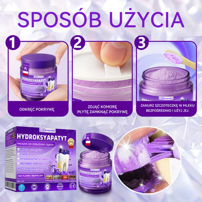 Proszek do regeneracji i naprawy zębów 𝐷𝑜𝒓𝒎𝒐𝒓𝑛𝑎® z hydroksyapatytem 🦷 (skutecznie naprawia ubytki zębów, problemy z dziąsłami, nadwrażliwość zębów, owrzodzenia jamy ustnej i żółknięcie zębów, kompleksowo poprawiając zdrowie jamy ustnej) 🍀