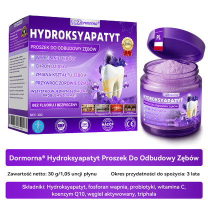 Proszek do regeneracji i naprawy zębów 𝐷𝑜𝒓𝒎𝒐𝒓𝑛𝑎® z hydroksyapatytem 🦷 (skutecznie naprawia ubytki zębów, problemy z dziąsłami, nadwrażliwość zębów, owrzodzenia jamy ustnej i żółknięcie zębów, kompleksowo poprawiając zdrowie jamy ustnej) 🍀