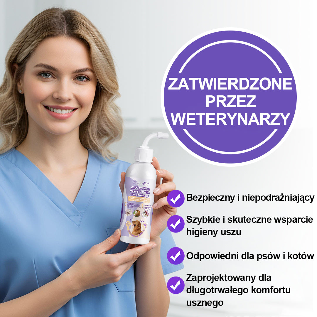 Timilk® WaxLift – płyn do czyszczenia uszu dla zwierząt