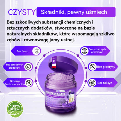 Proszek do regeneracji i naprawy zębów 𝐷𝑜𝒓𝒎𝒐𝒓𝑛𝑎® z hydroksyapatytem 🦷 (skutecznie naprawia ubytki zębów, problemy z dziąsłami, nadwrażliwość zębów, owrzodzenia jamy ustnej i żółknięcie zębów, kompleksowo poprawiając zdrowie jamy ustnej) 🍀