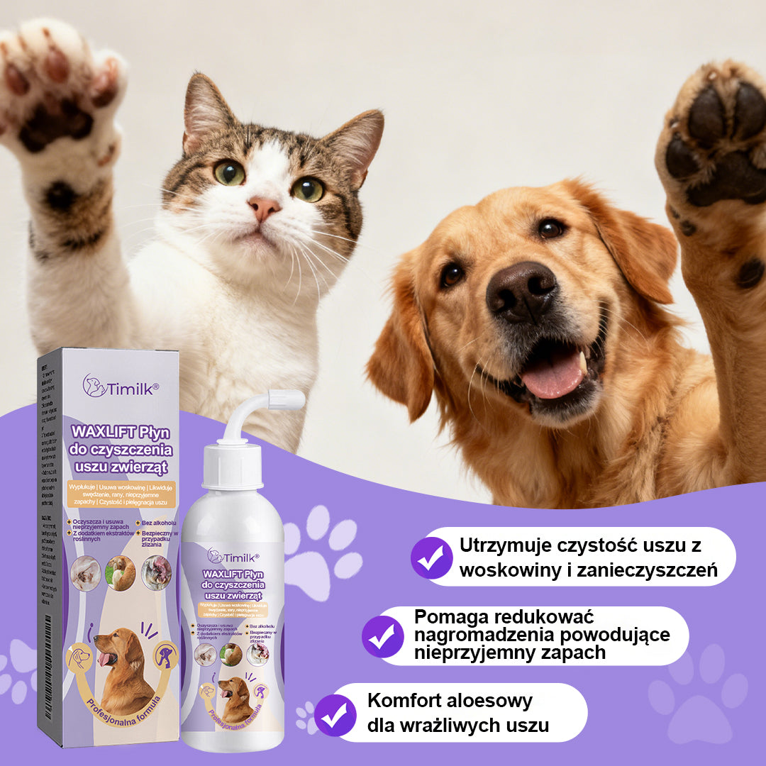 Timilk® WaxLift – płyn do czyszczenia uszu dla zwierząt