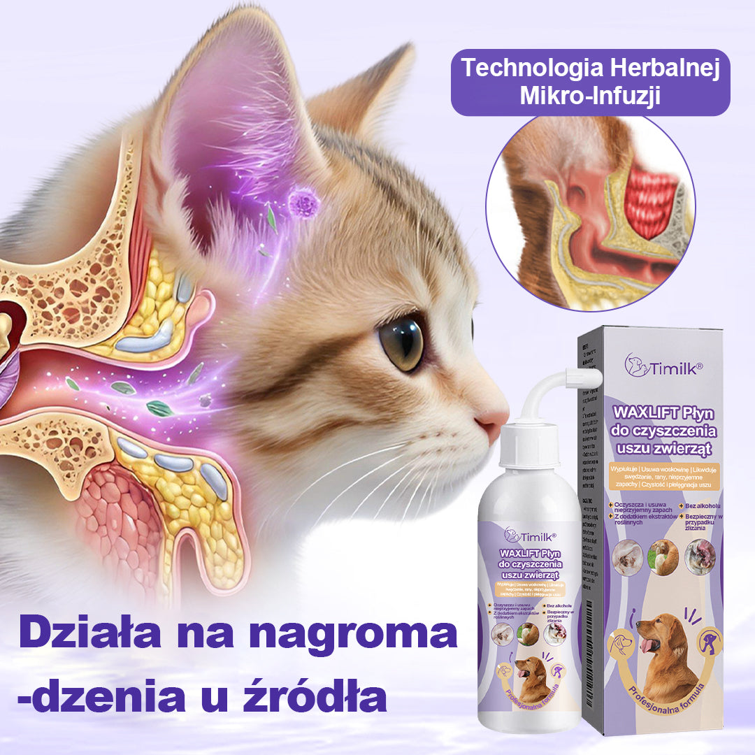 Timilk® WaxLift – płyn do czyszczenia uszu dla zwierząt